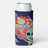 Terracolas - Alien-Angst vor Menschen Selters Dosenkühler (Seltzer Vorderseite)