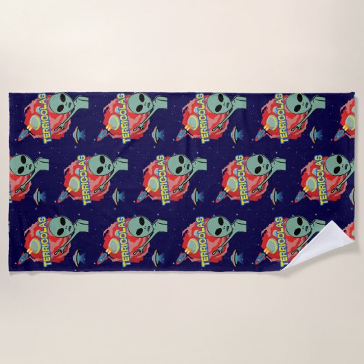 Terracolas - Alien-Angst vor Menschen Strandtuch (Vorderseite)