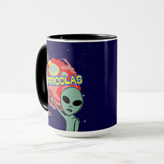 Terracolas - Alien-Angst vor Menschen Tasse (Vorderseite Links)