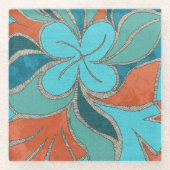 Terracool Bloom Schreibtisch-Organizer Glasuntersetzer (Vorderseite)