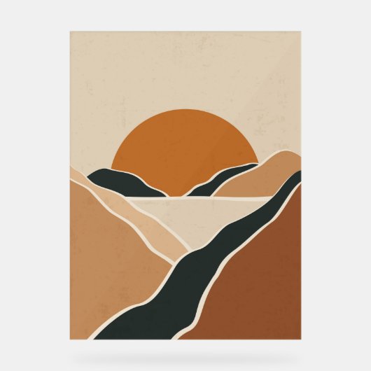 Terracota Acrylschild (Vorderseite)