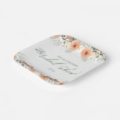 Terracota Blume Brautparty Pappteller (Gewinkelt)