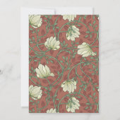 Terracota Handwerker Blumenzwiebeleinladungen Einladung (Rückseite)