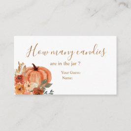 Terracota Pumpkin Brautparty Wie viele Kanadier Begleitkarte
