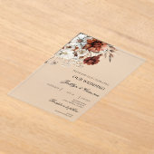 Terracota Wedding Acryleinladungen (Ablage )