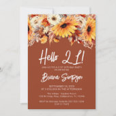 Terracotta 21. Geburtstag Herbst Einladung (Vorderseite)