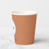 Terracotta Add Custom Business Company Logo Party Pappbecher (Links)