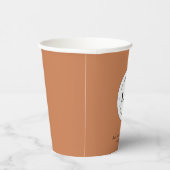 Terracotta Add Custom Business Company Logo Party Pappbecher (Rechts)