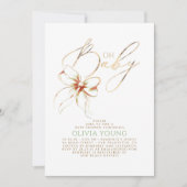 Terracotta and Sage Green Elegant Fall Baby Shower Einladung (Vorderseite)