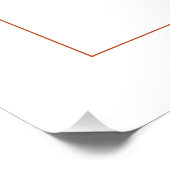 Terracotta and White Chic Bridal Shower Welcome Poster (Ecke)