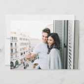 Terracotta Aquamarin Neutral Watercolor Florenz Save The Date (Rückseite)