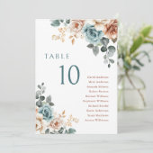 Terracotta Aquamarine neutrale Wasserkochkarte Einladung (Stehend Vorderseite)