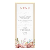 Terracotta Aquarell Blume Hochzeitskarte Werbekarte (Vorne)