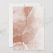 Terracotta Aquarellschrift Schrift Hochzeit Save The Date (Rückseite)