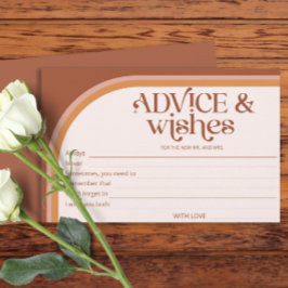 Terracotta Arch Advice and Wishings Brautparty Briefpapier
