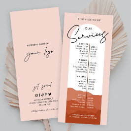 Terracotta Arch Bohemische Logos Nägel Wellness-Ce Werbekarte