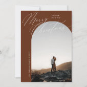 Terracotta Arch Foto Script Typografie Weihnachten (Vorderseite)