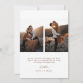 Terracotta Arch Foto Script Typografie Weihnachten (Rückseite)