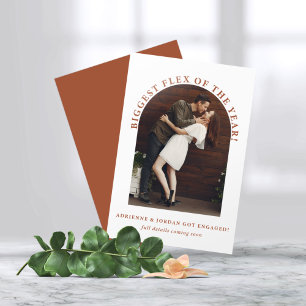 Terracotta Arch Foto Verlobung Ankündigung