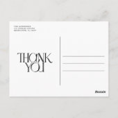 Terracotta Arch Foto Wedding Danke Postcard Postkarte (Rückseite)