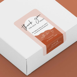 Terracotta Arch Minimales Logo Danke Box Siegel