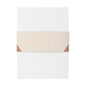 Terracotta Arch Minimalistisch Einladungsbanderole (Rückseitenbeispiel)