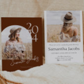 Terracotta Arch Modernes Minimalistisches Foto Abs Einladung