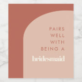 Terracotta arch Pairs mit seiner Eigenschaft als B Weinetikett (Einzelnes Label)