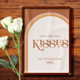 Terracotta Arch schätzen, wie viele Küsse Bridgame Poster