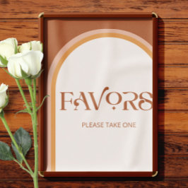 Terracotta Arch Typografy Favoriten bitte eine Poster