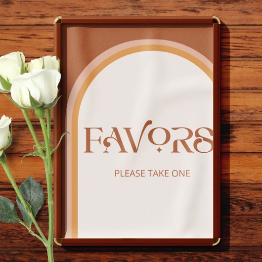 Terracotta Arch Typografy Favoriten bitte eine Poster