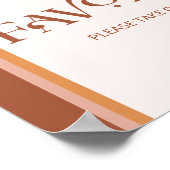 Terracotta Arch Typografy Favoriten bitte eine Poster (Ecke)