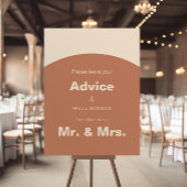 Terracotta Arch Wedding Advice und Well Wishings Poster