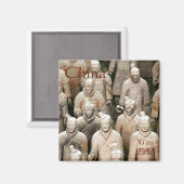 Terracotta-Army in Xi'an / 西安 China Magnet (Vorderseite/Rückseite)