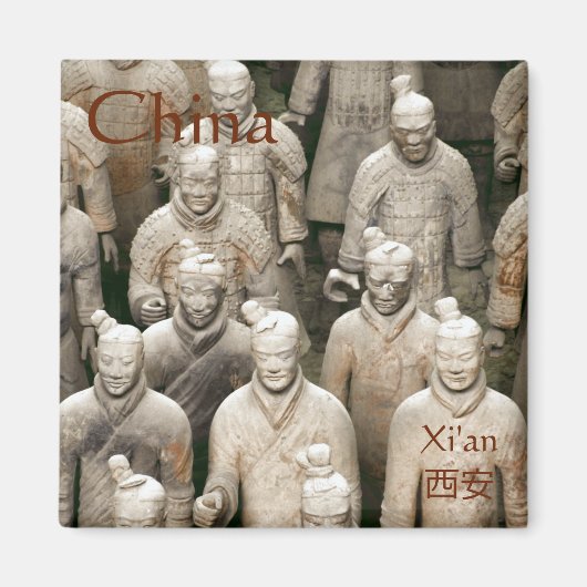 Terracotta-Army in Xi'an / 西安 China Magnet (Vorne)