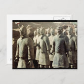 Terracotta Army, Qin Dynastie, 210 v. Chr.; Kriege Postkarte (Vorne/Hinten)