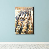 Terracotta Army, Qin Dynasty, 210 v. Chr. Leinwanddruck (Insitu (Holzboden))