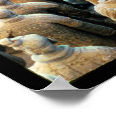 Terracotta Army, Qin Dynasty, 210 v. Chr. Poster (Ecke)