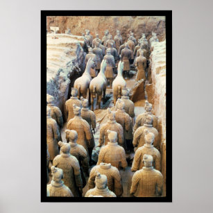 Terracotta Army, Qin Dynasty, 210 v. Chr. Poster