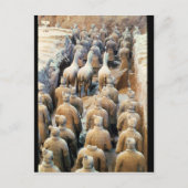 Terracotta Army, Qin Dynasty, 210 v. Chr. Postkarte (Vorderseite)