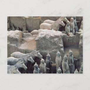 Terracotta Army, Qin Dynasty, 210 v. Chr. Postkarte