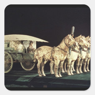 Terracotta Army, Qin Dynasty Quadratischer Aufkleber