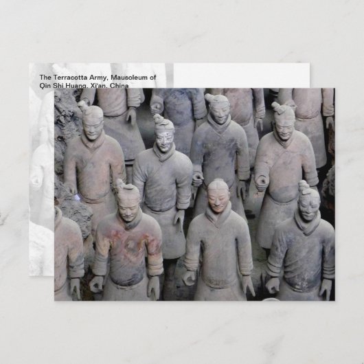 Terracotta Army, Xi'an, China - Postkarte (Vorne/Hinten)