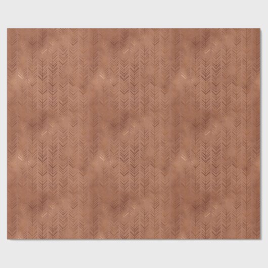 Terracotta Arrows Boho Geschenkpapier (Flach)
