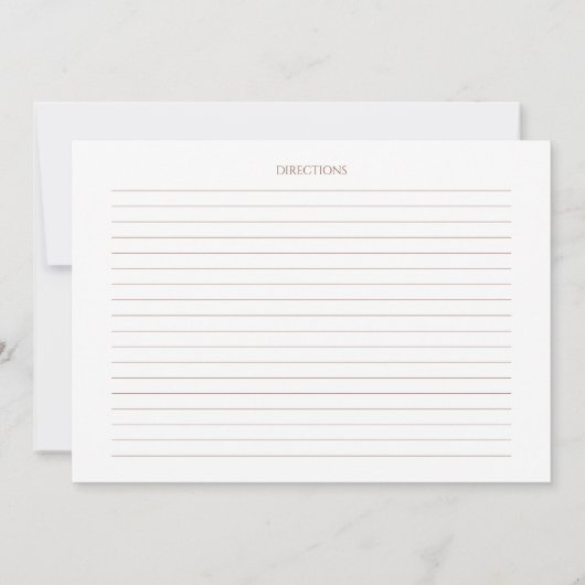 Terracotta auf dem Boho Brautparty Einladung (Rückseite)