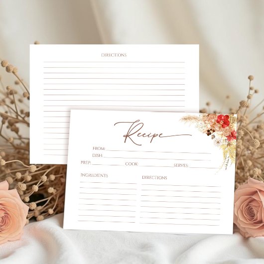 Terracotta auf dem Boho Brautparty Einladung