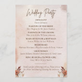 Terracotta auf dem Lande Herbst Bohemisch Programm (Rückseite)