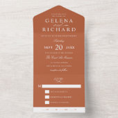 Terracotta auf dem Monte Tamaro All In One Einladung (Innen Boden)