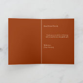 Terracotta auf dem Monte Tamaro | Custom Hochzeit Dankeskarte (Innenseite)