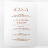 Terracotta auf dem Monte Tamaro Dreifach Gefaltete Einladung (Innen Erste Seite)